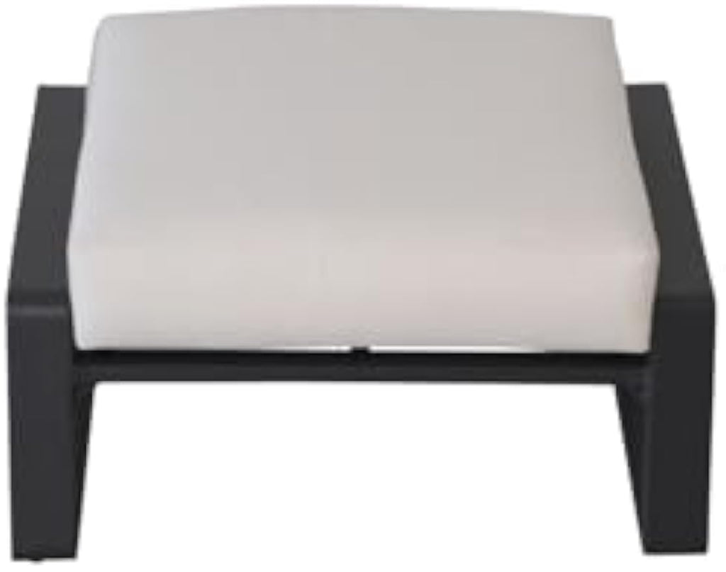 Aluminum Ottomans with Seat Cushions