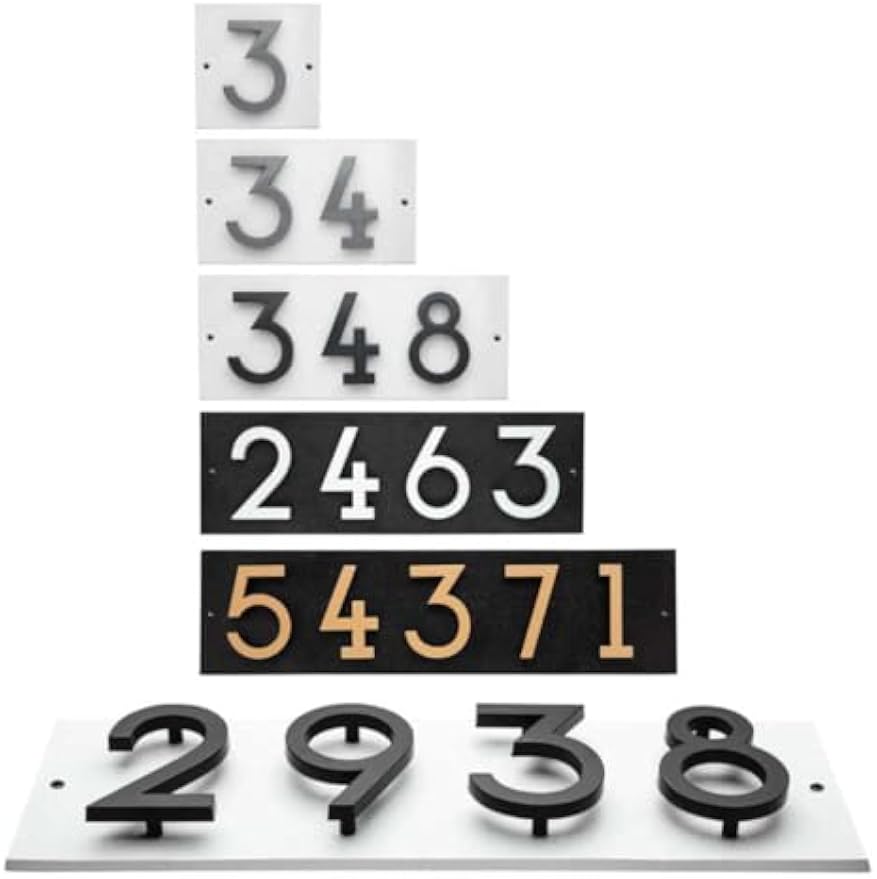 Floating Horizontal Address Wall Plaque