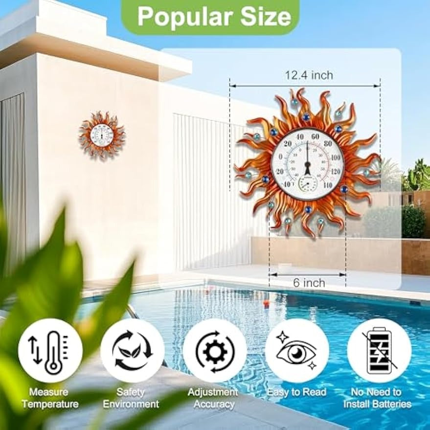 Mounted Indoor Outdoor Thermometer
