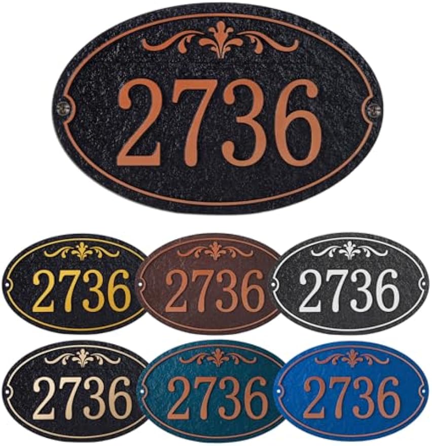 Oval Personalized Custom House Address Plaque