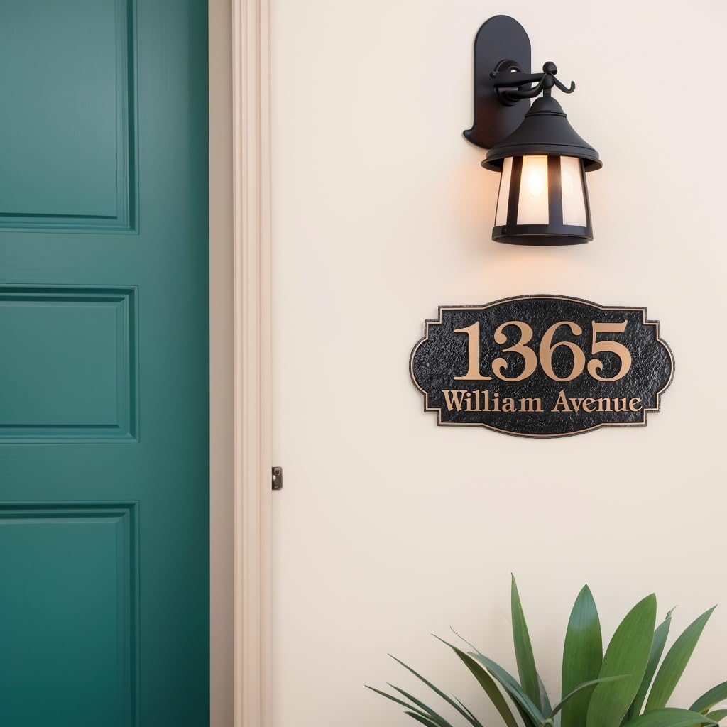 Custom House Number Address Plaque