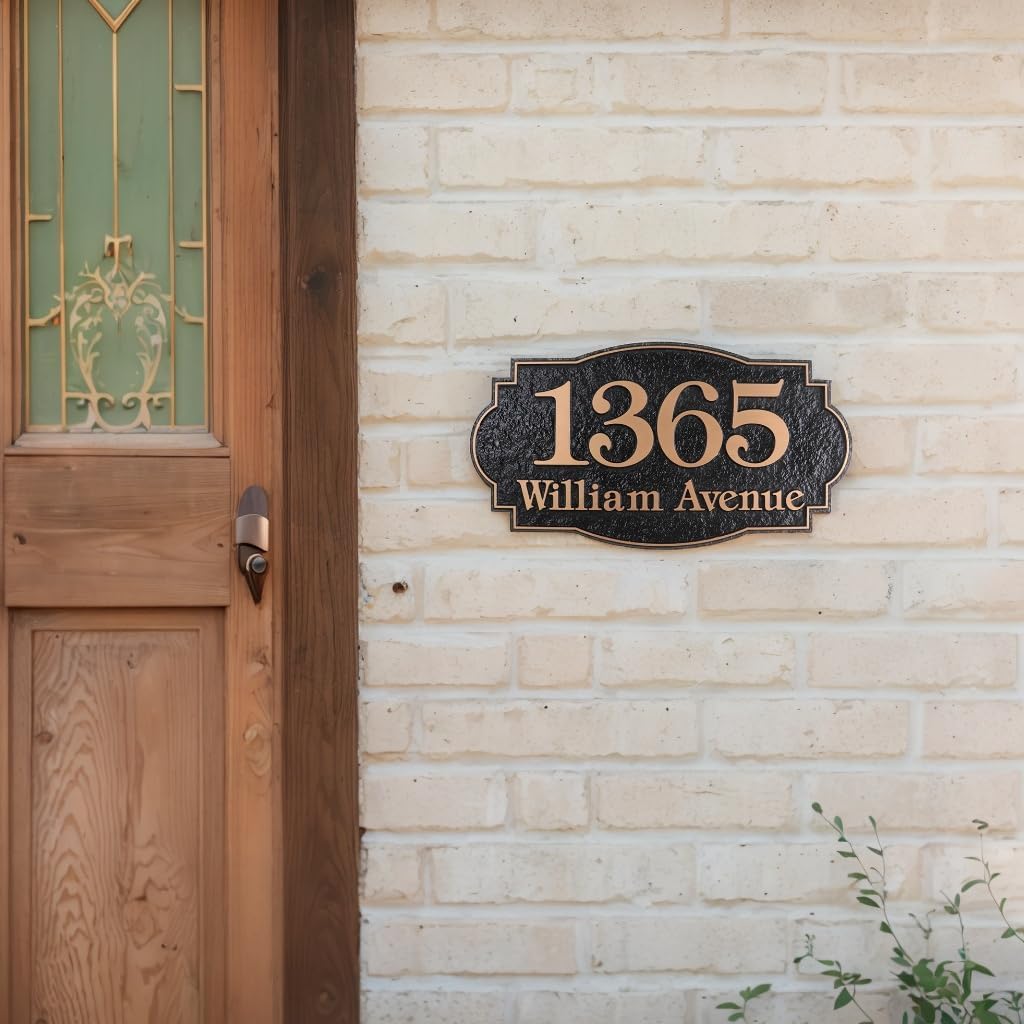 Custom House Number Address Plaque