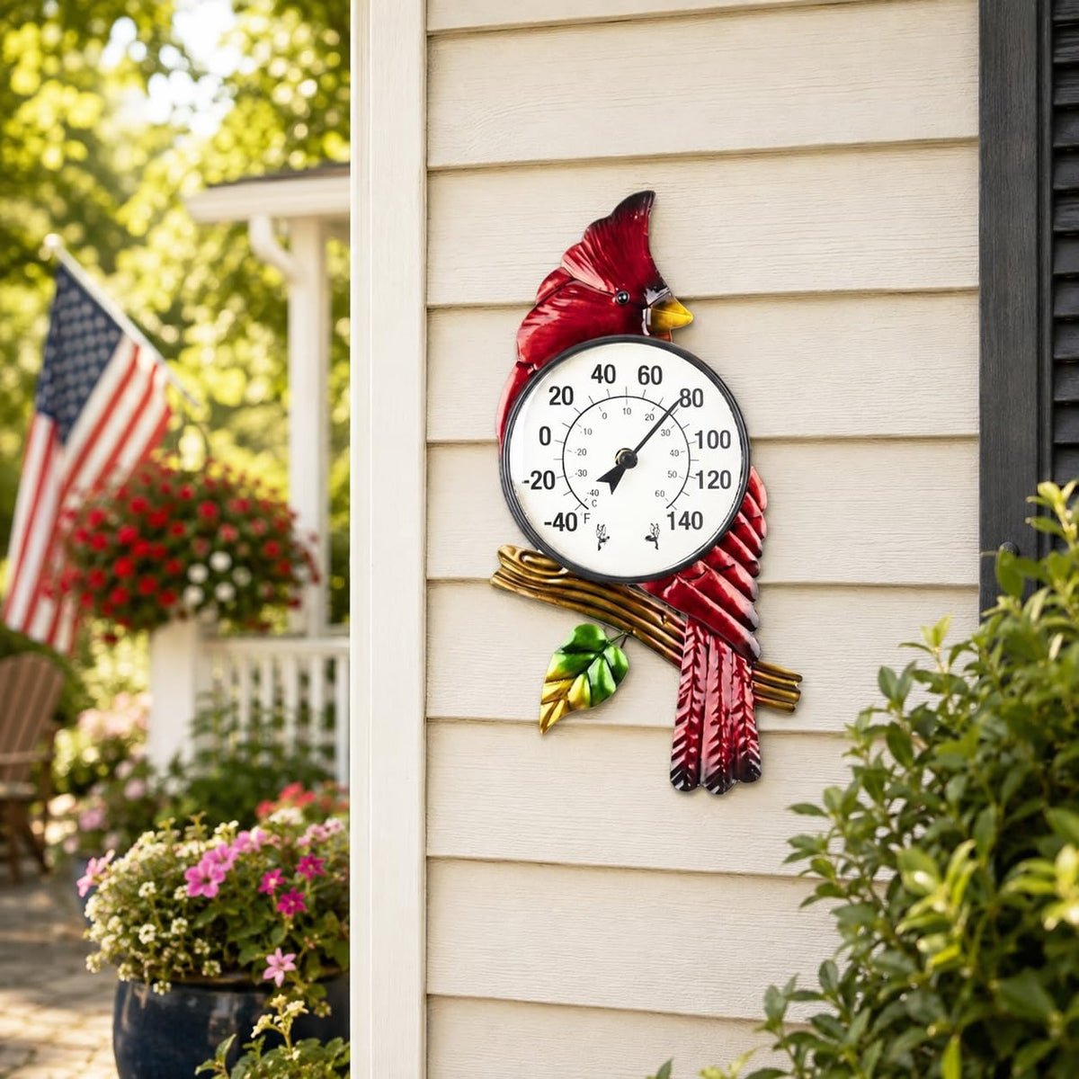 Cardinal Wall‑Mounted Outdoor Thermometer