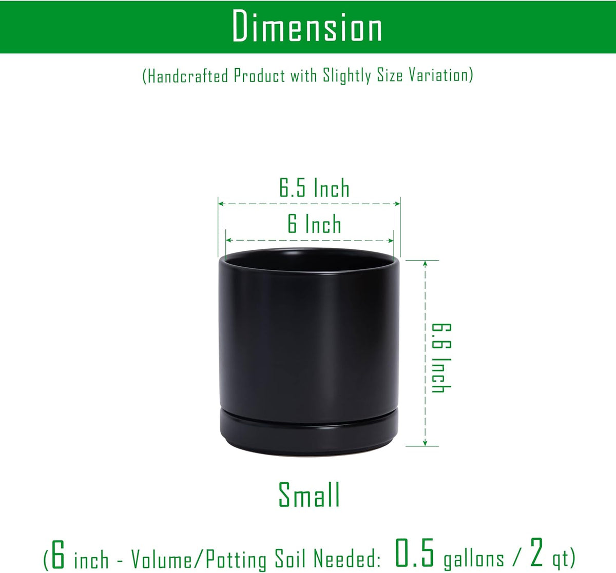 2‑Pack Ceramic Plant Pots