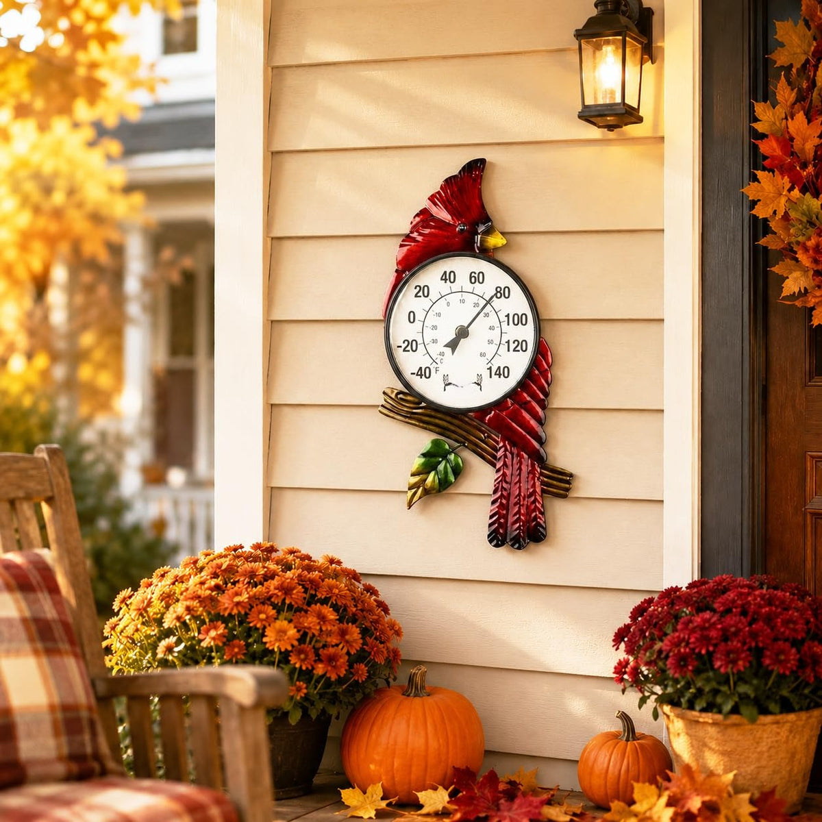 Cardinal Wall‑Mounted Outdoor Thermometer
