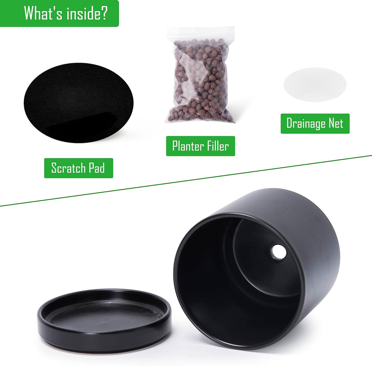 2‑Pack Ceramic Plant Pots