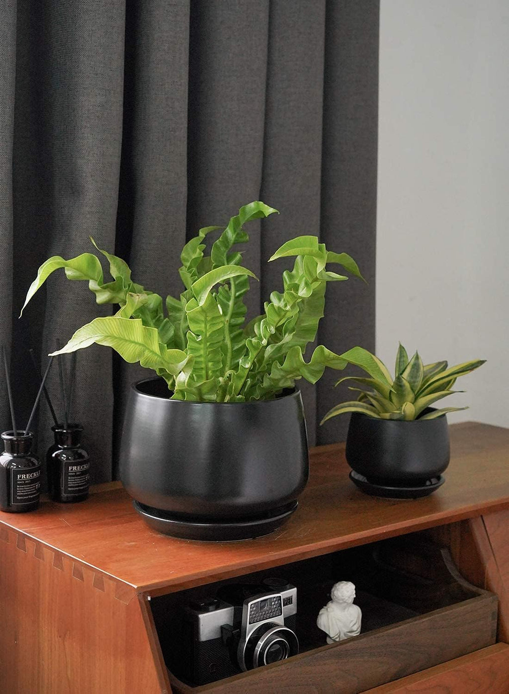 Set of 3 Ceramic Plant Pots