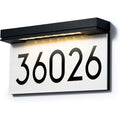 Solar LED Lighted House Number Address Sign