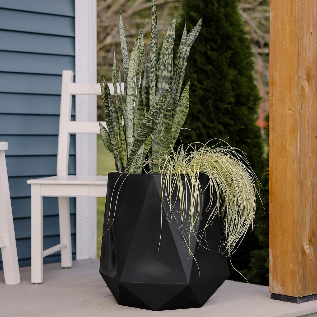 Set of 3 Tall Large Planters