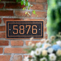 Rectangle Horizontal Custom House Number Address Plaque