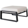 Aluminum Ottomans with Seat Cushions