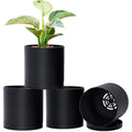 4‑Pack Plastic Planters 6 Inch