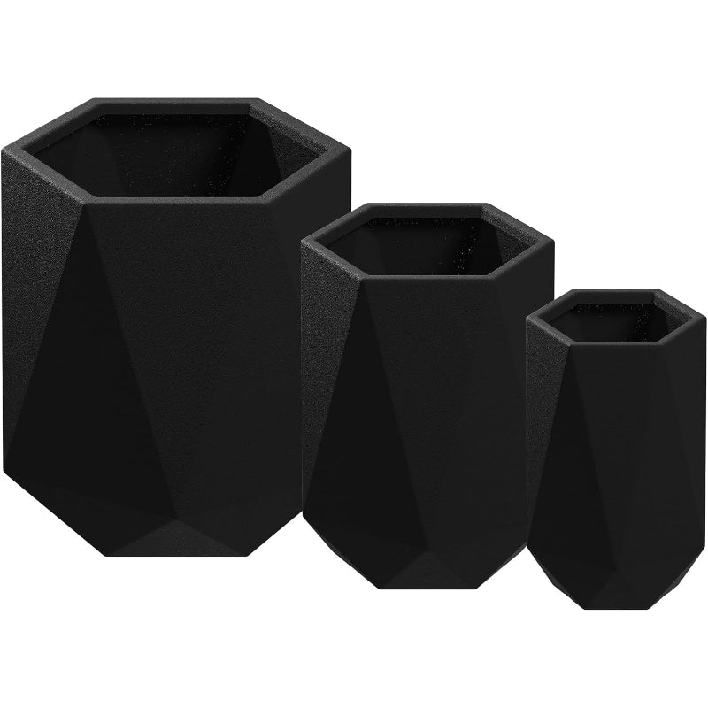 Set of 3 Tall Large Planters